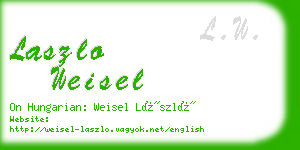 laszlo weisel business card